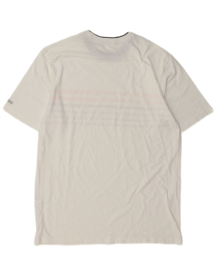 Izod Męski T-shirt Top Duży, Bawełniany w Białe Paski