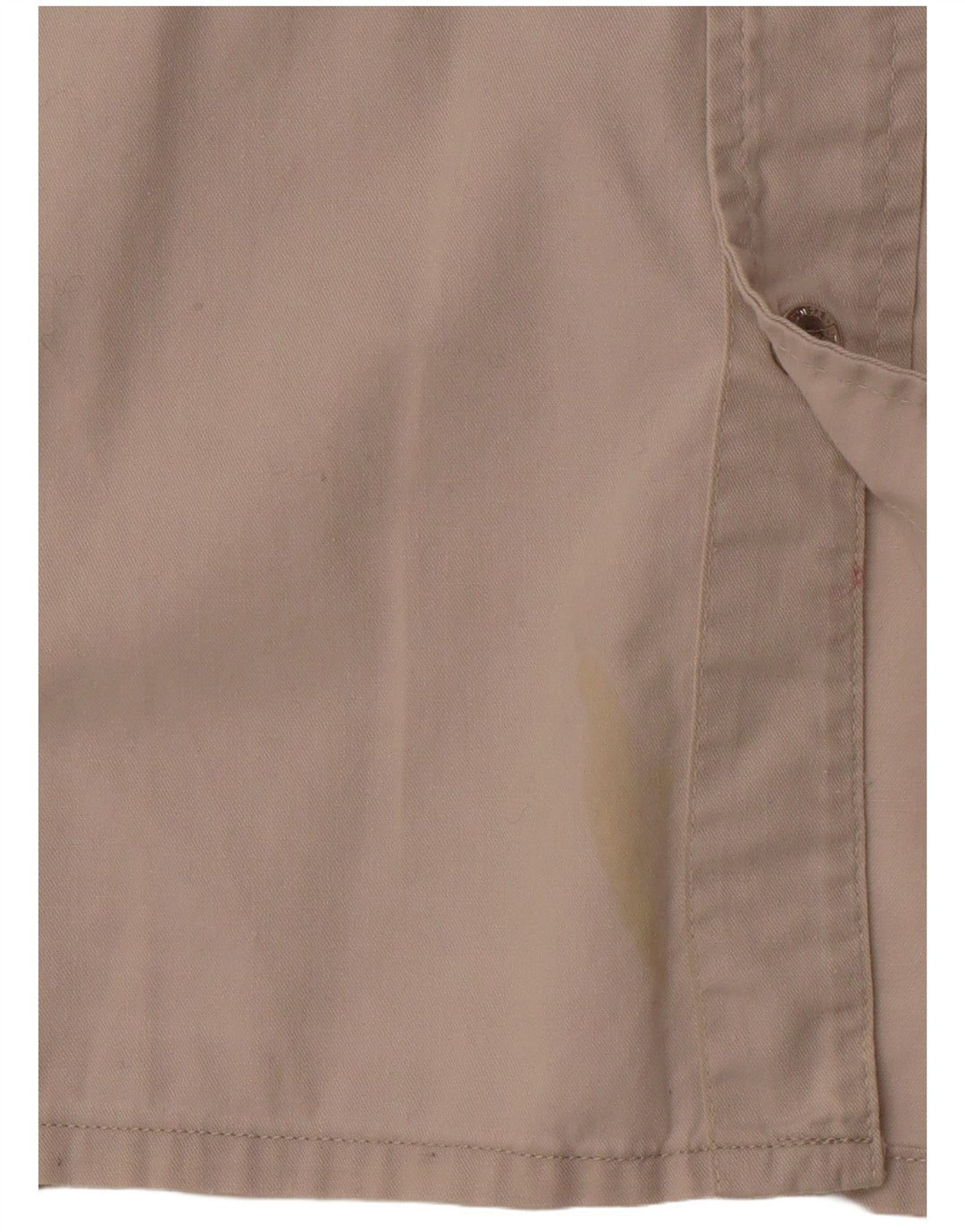 Koszula męska bez rękawów VINTAGE, duża, beżowa, bawełniana