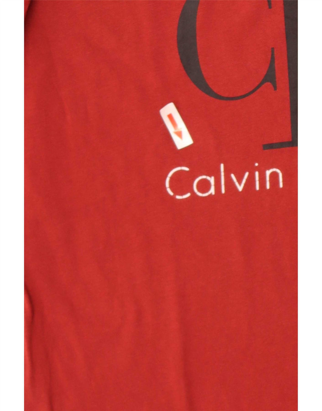 Męski T-shirt z grafiką Calvin Klein Jeans, mały, czerwony