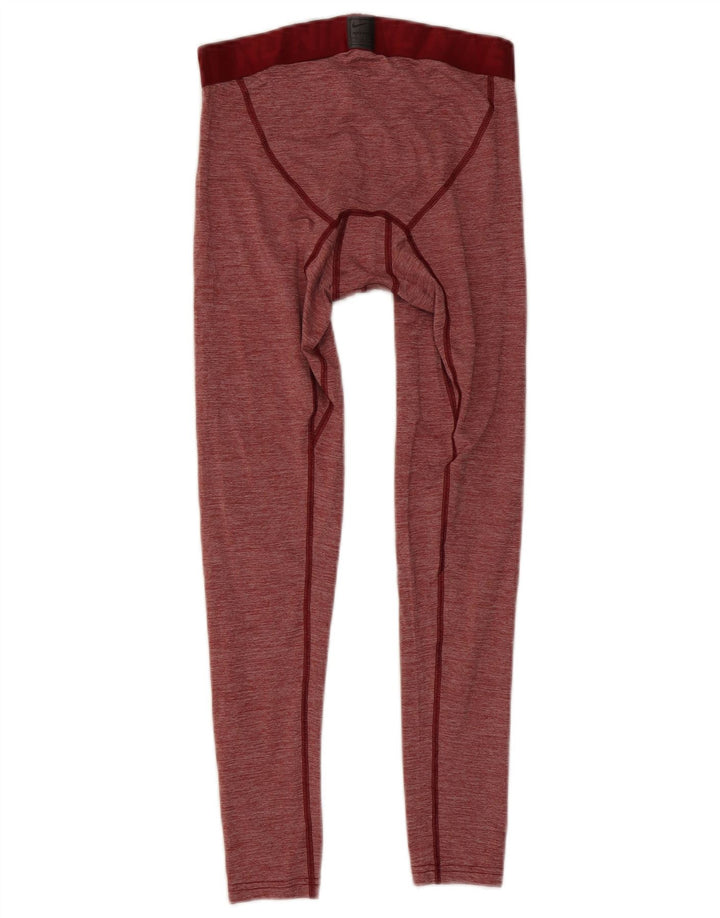 Męskie legginsy Nike Dri Fit, poliestrowe, w kolorze średniej czerwonej plamki