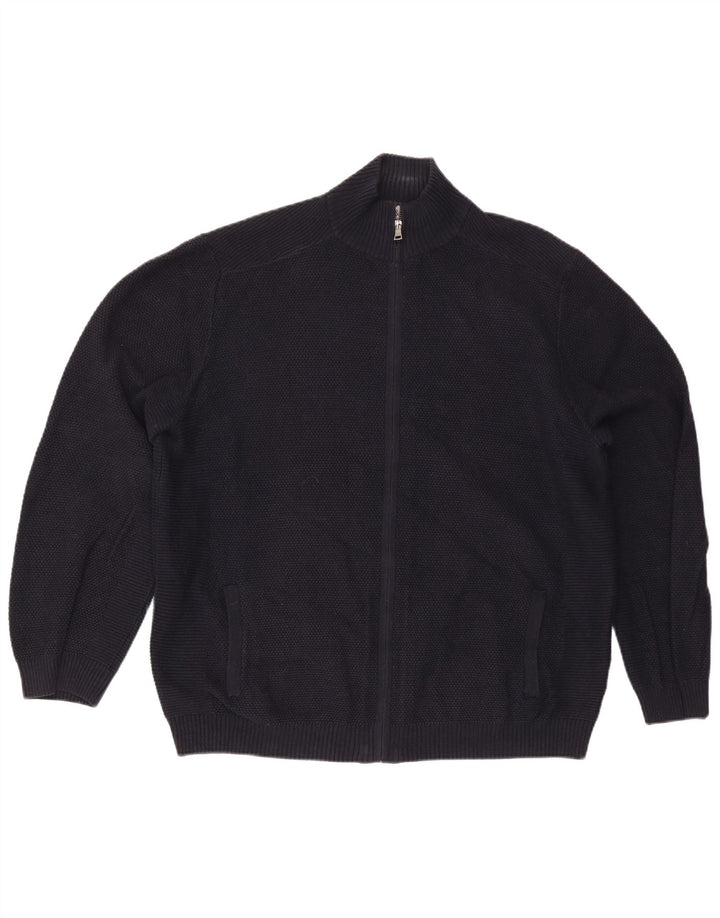 Marks & Spencer Męski sweter kardigan 2XL Granatowy, bawełniany