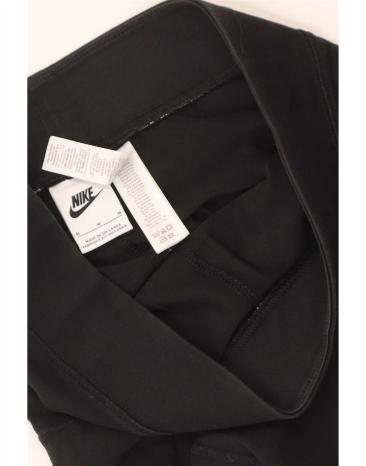 Damskie legginsy Nike Graphic UK 12, bawełna w kolorze średniej czerni
