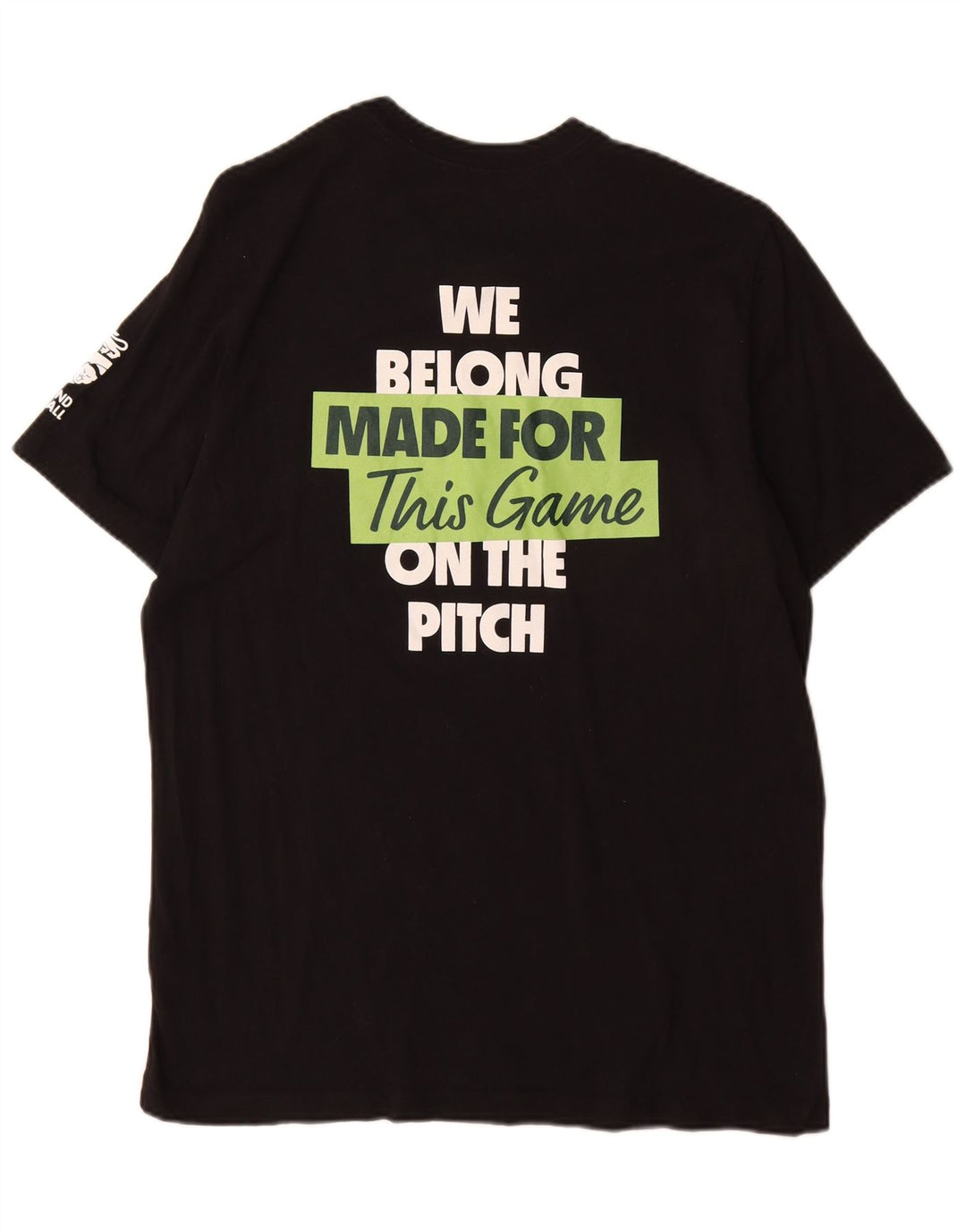 Męski T-shirt z grafiką Nike, duży, czarny, bawełniany