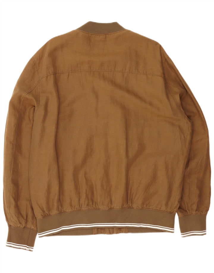 Męska kurtka bomberka C&A UK 42 XL, brązowa, bawełniana