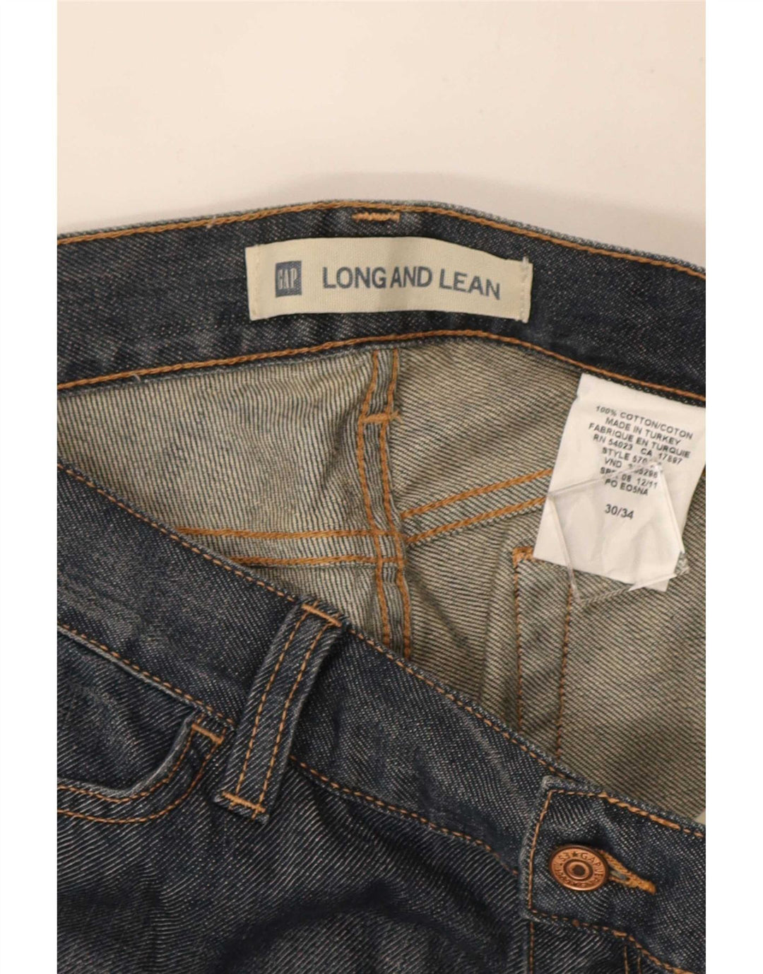Damskie jeansy Gap Cropped W30 L25 Niebieskie, bawełniane