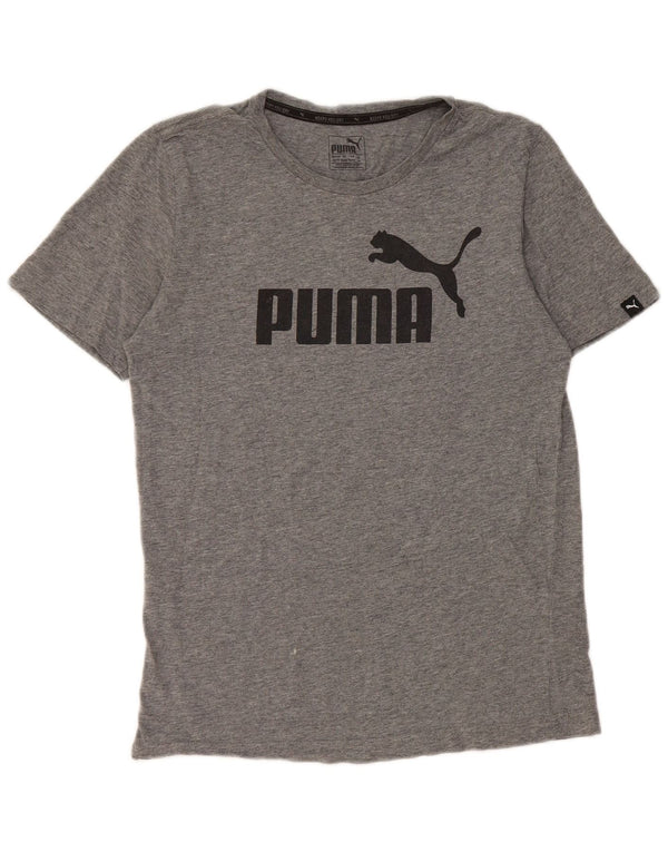 Męska koszulka z grafiką Puma Top XS, szara bawełna