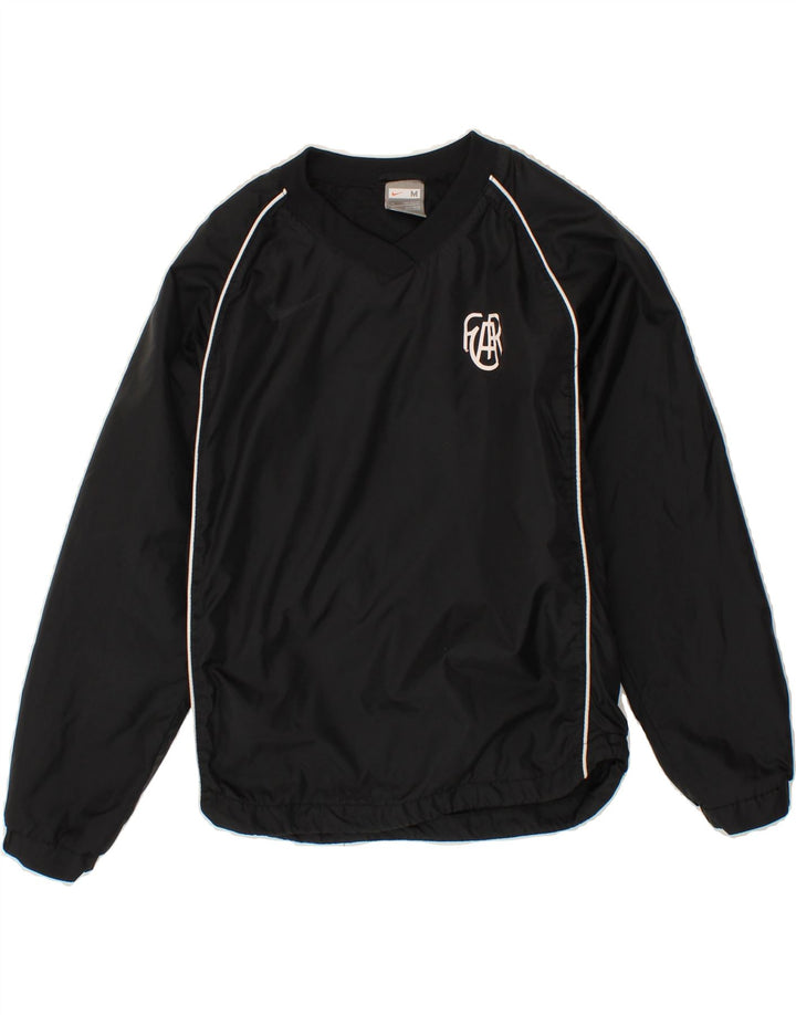 NIKE Boys Pullover Tracksuit Top 10-11 Years Medium  Black Nylon Vintage Nike and Second-Hand Nike from Messina Hembry 