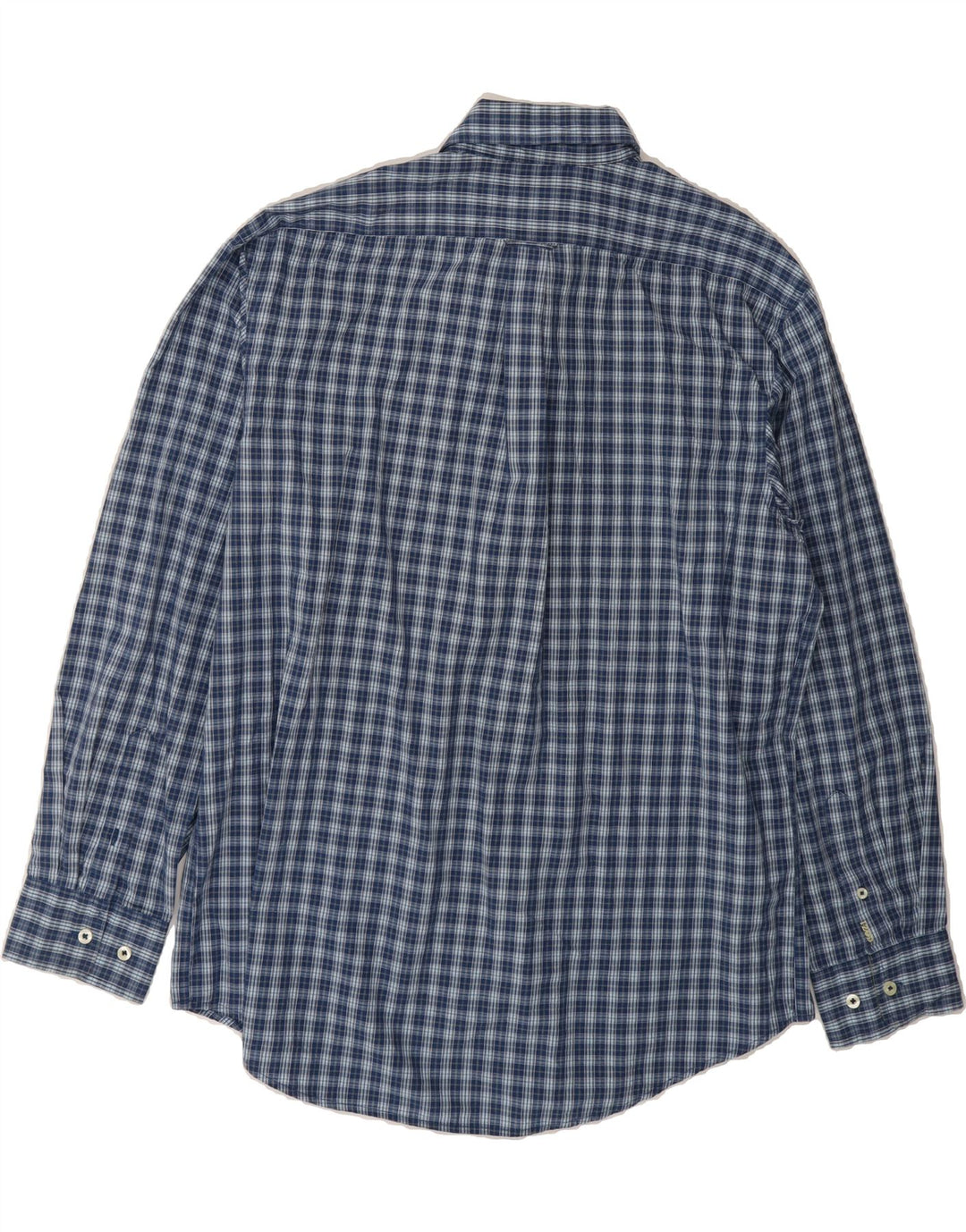 IZOD Mens Shirt Large Blue Check Cotton Vintage Izod and Second-Hand Izod from Messina Hembry 