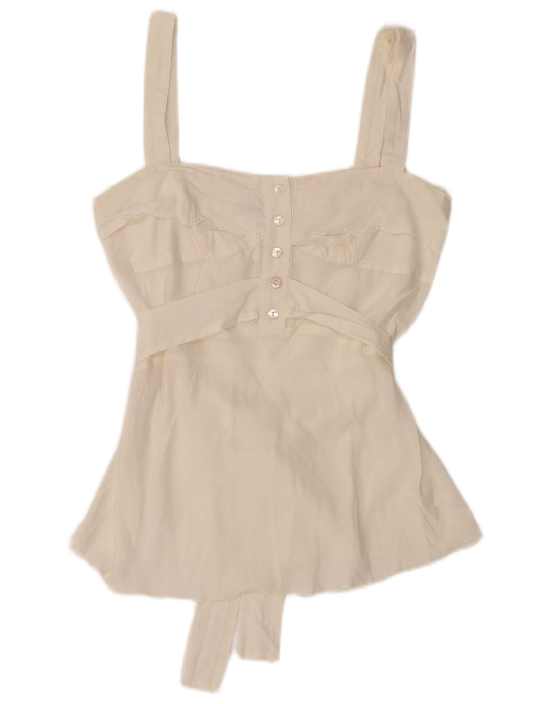 Damska bluzka bez rękawów GUESS BY MARCIANO, UK 8, mała, biała