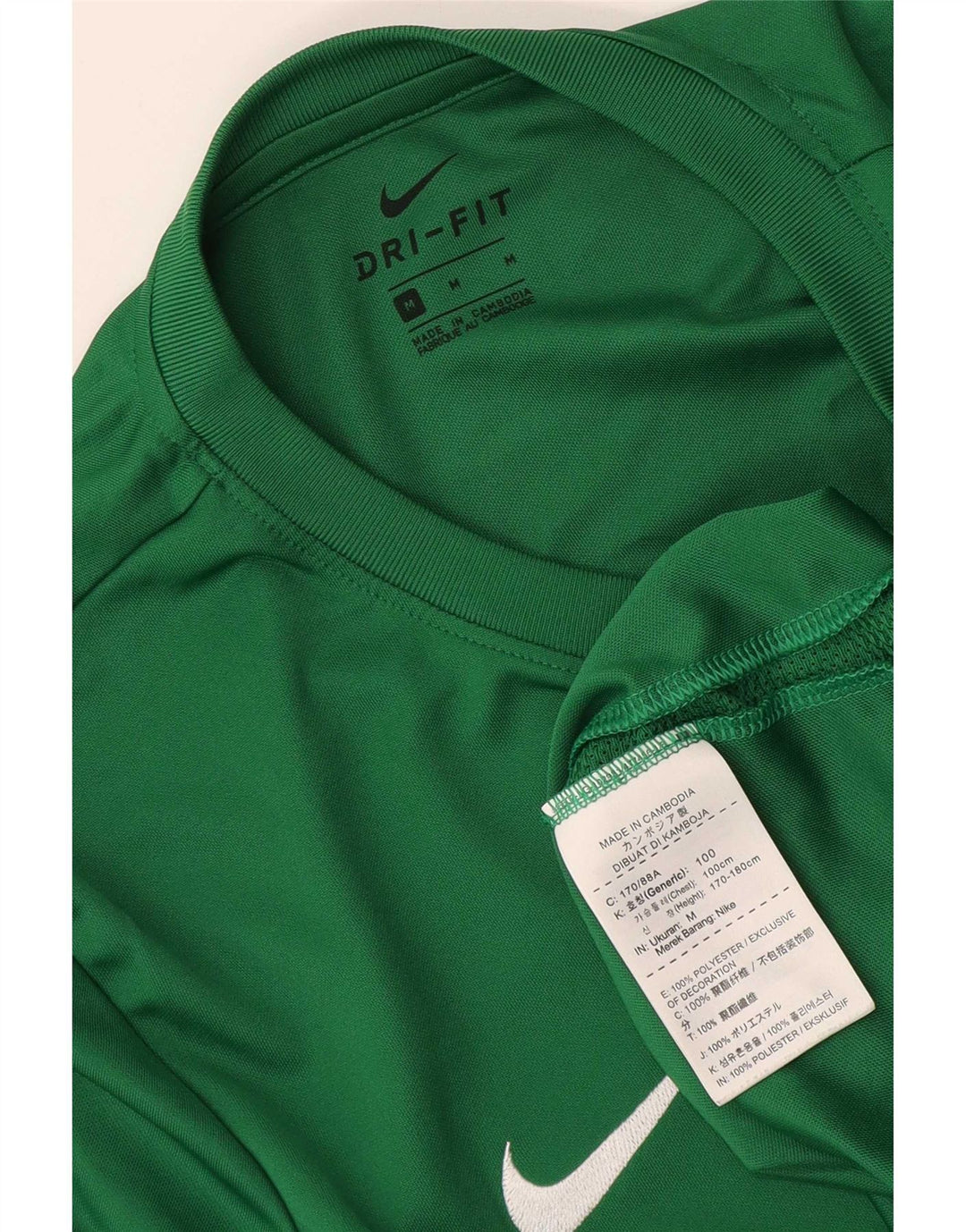 Męski T-shirt z grafiką Nike Dri Fit, średni zielony poliester