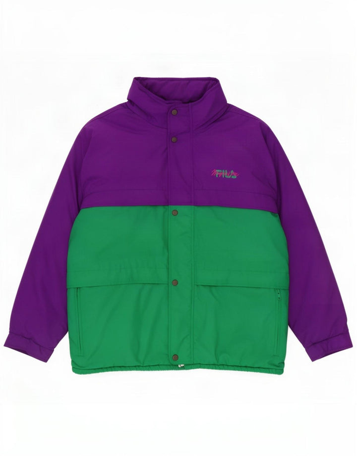 Fila Męska kurtka narciarska UK 42 XL Fioletowy poliester z blokami kolorów