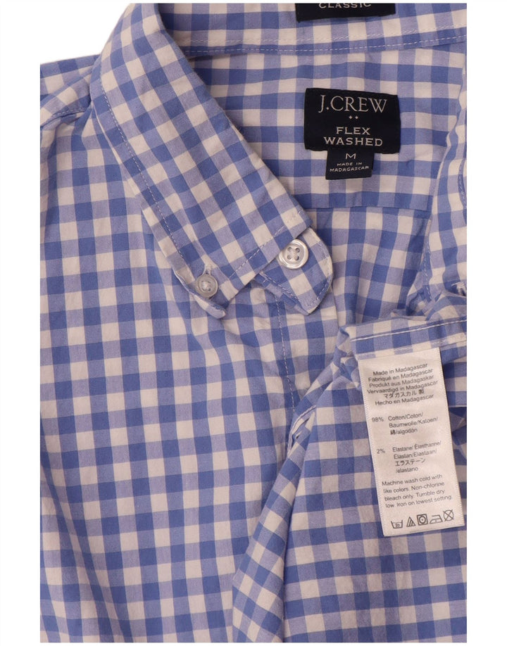 J. CREW Męska koszula o klasycznym kroju, średnia niebieska bawełniana kratka