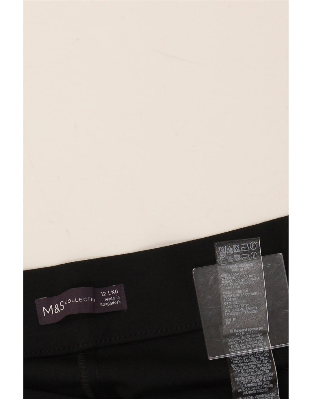 Proste spodnie damskie MARKS & SPENCER UK 12 Medium W30 L30 Czarne