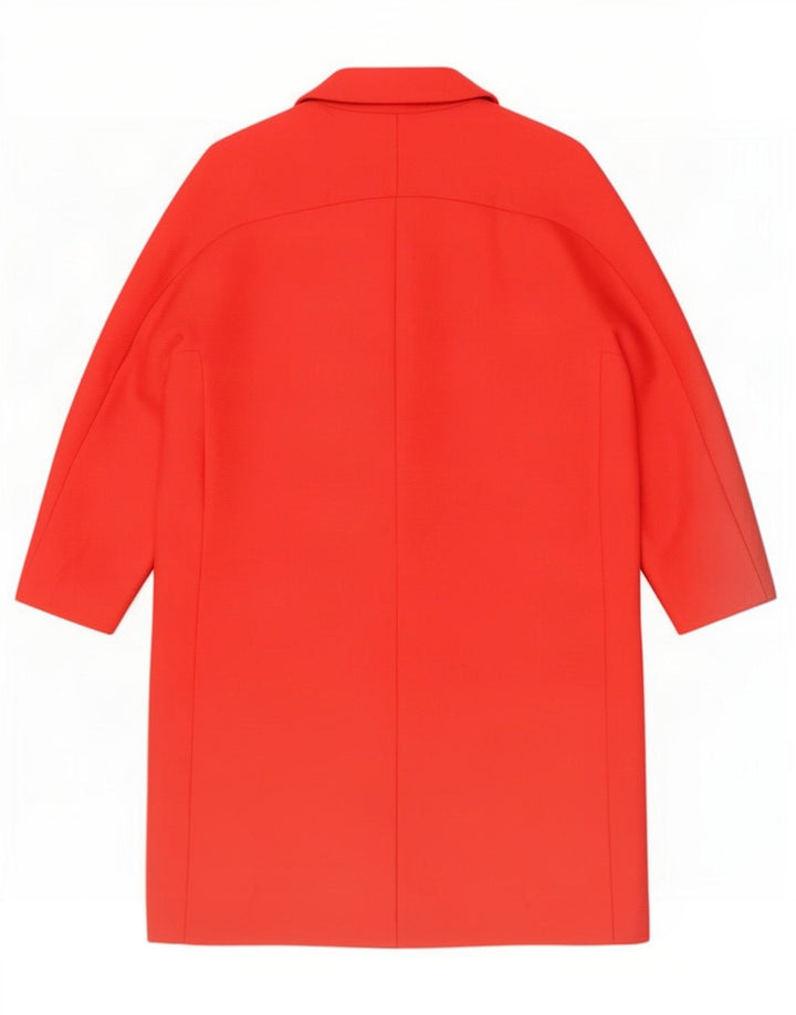 Damski płaszcz oversize z rękawem 3/4 Zara UK 10, mały, czerwony poliester