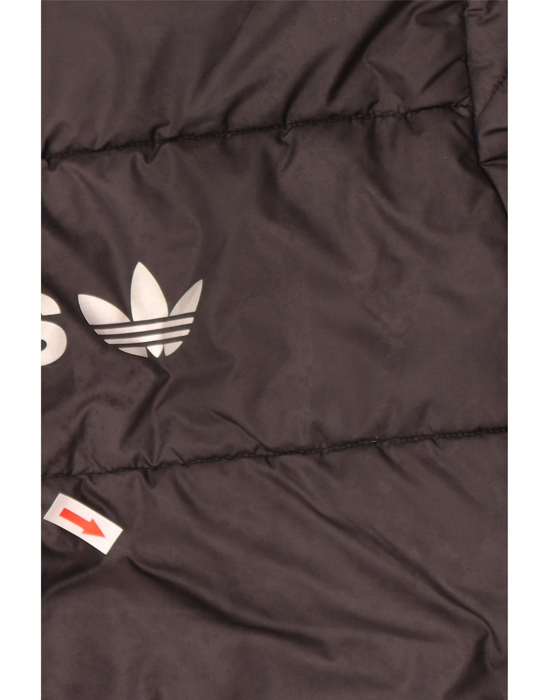 Chłopięca wyściełana kurtka z kapturem Adidas z grafiką 14-15 lat Czarny poliester