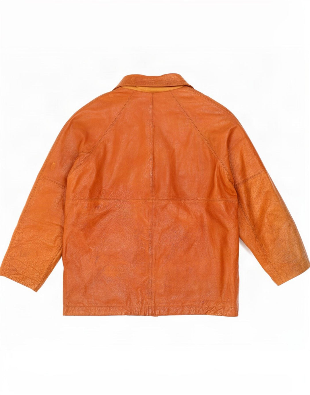 Vintage męska kurtka skórzana UK 42 XL brązowa