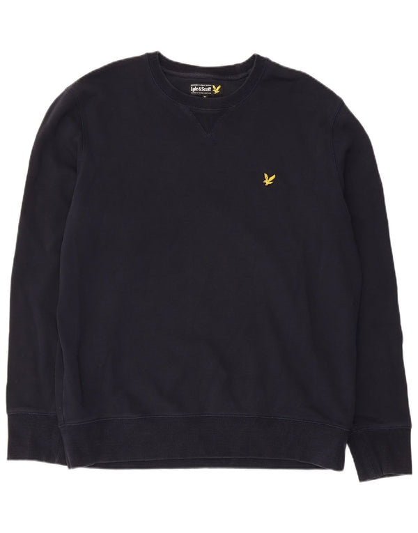 Męska bluza dresowa Lyle & Scott XL, granatowa, bawełniana