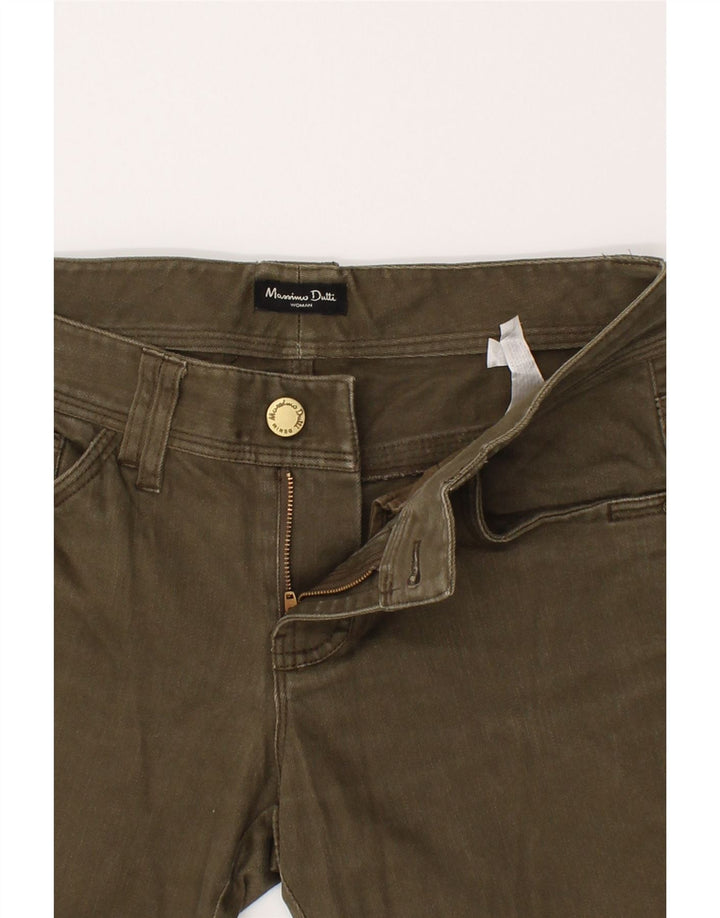 MASSIMO DUTTI Womens Straight Jeans EU 40 Medium W30 L30 Khaki Cotton Vintage Massimo Dutti and Second-Hand Massimo Dutti from Messina Hembry 
