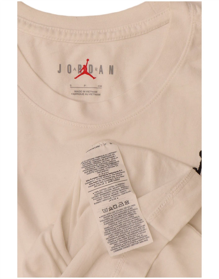 T-shirt męski Jordan, mały, biały, bawełniany