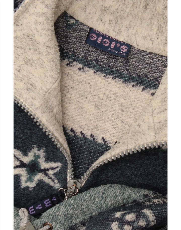 Męski sweter zapinany na zamek Gigi 2XL, wielokolorowy Fair Isle