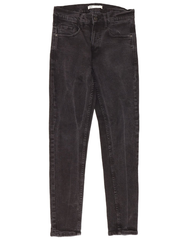 Męskie jeansy obcisłe Zara EU 38 Small W30 L31 Czarne bawełniane