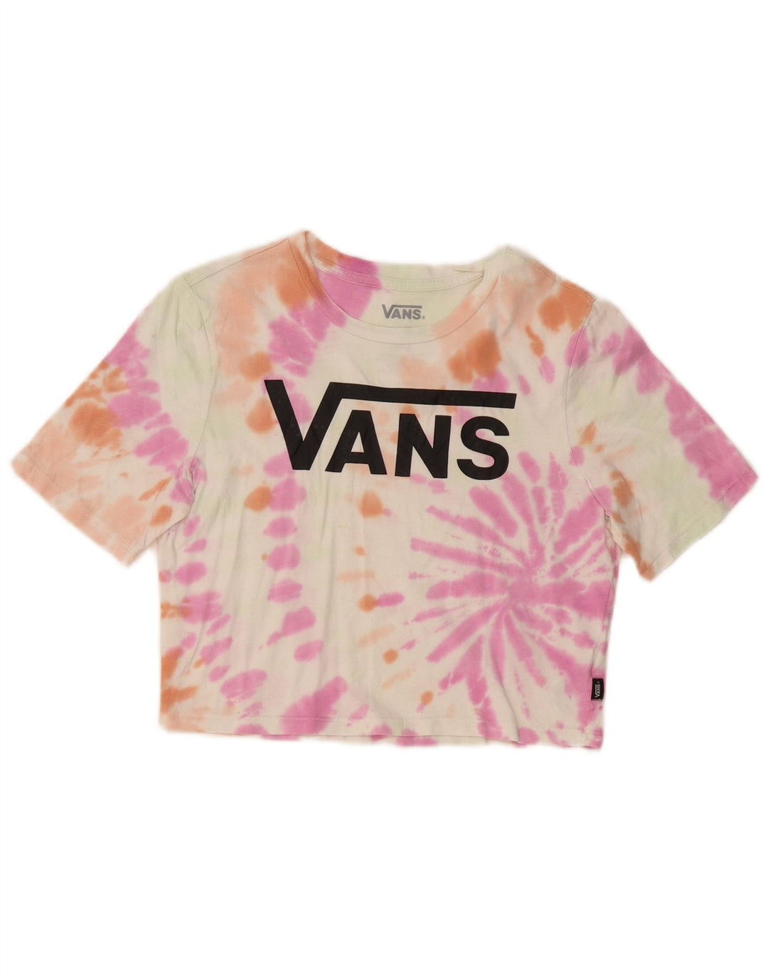 Damska koszulka VANS Crop Graphic Top UK 8 Small Multicolored Tie Dye