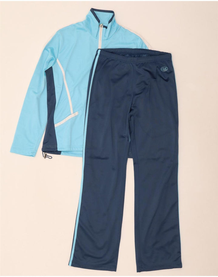 Damski pełny dres F.LLI Campagnolo IT 48 XL Niebieski poliester z blokami kolorów