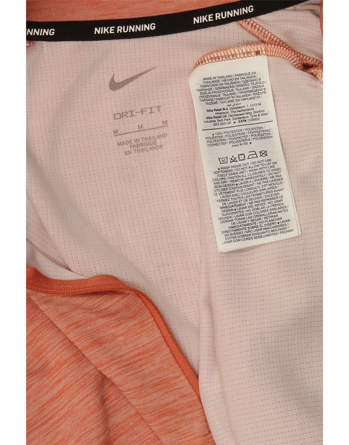 Damski dres Nike Dri Fit z zamkiem błyskawicznym na szyi, UK 14, średni pomarańczowy