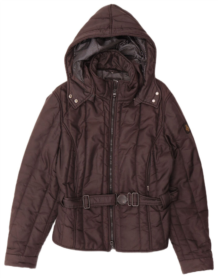 REFRIGIWEAR Damska ocieplana kurtka z kapturem Sixty spa IT 50 XL Brązowa