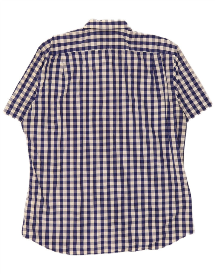 Męska dopasowana koszula Tommy Hilfiger rozmiar 45 18 2XL granatowa kratka