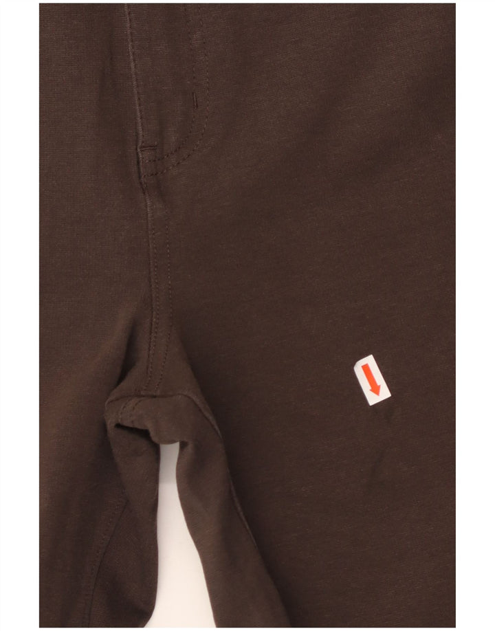 CALVIN KLEIN Damskie proste spodnie na co dzień US 14 XL W36 L27 Brązowa bawełna