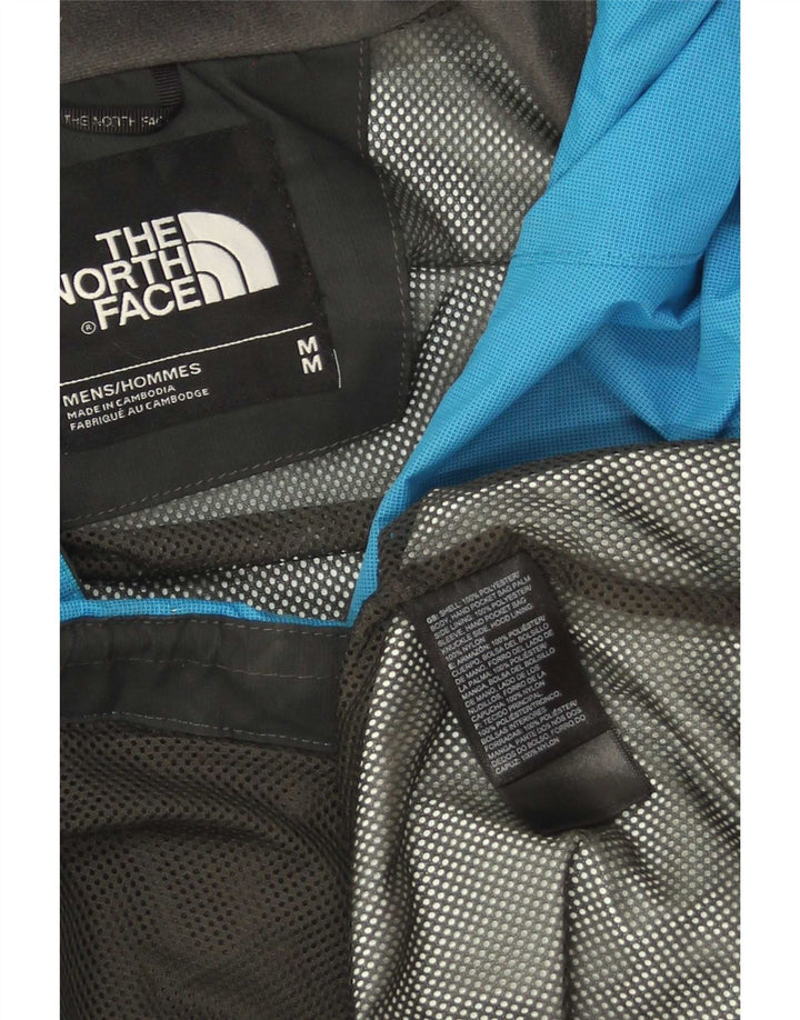 Męska kurtka przeciwdeszczowa z kapturem The North Face UK 38, średni niebieski poliester