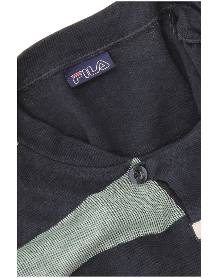 Top męski Fila z długim rękawem XL, granatowy w paski