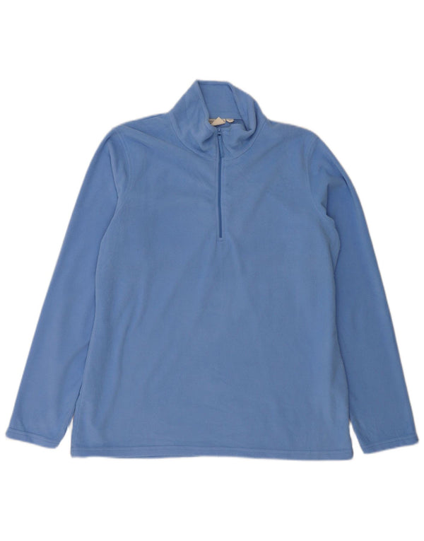 Damski sweter polarowy Mountain Warehouse z zamkiem błyskawicznym, UK 16, duży, niebieski poliester