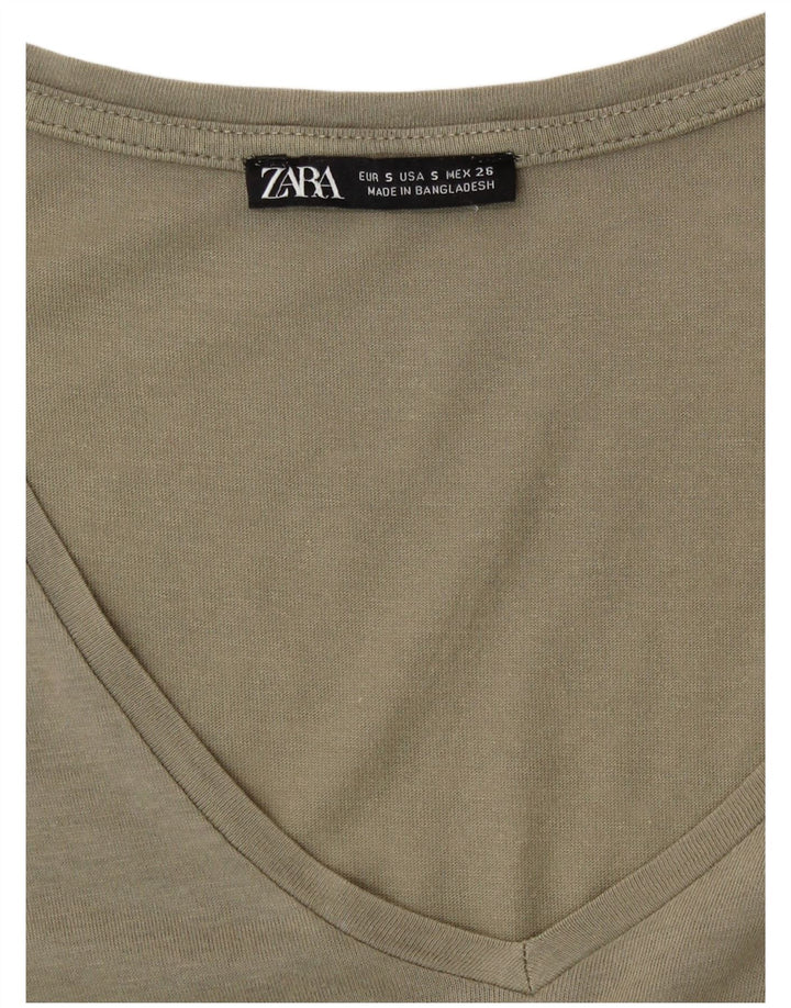Sukienka damska Zara o linii A UK 10, mała khaki