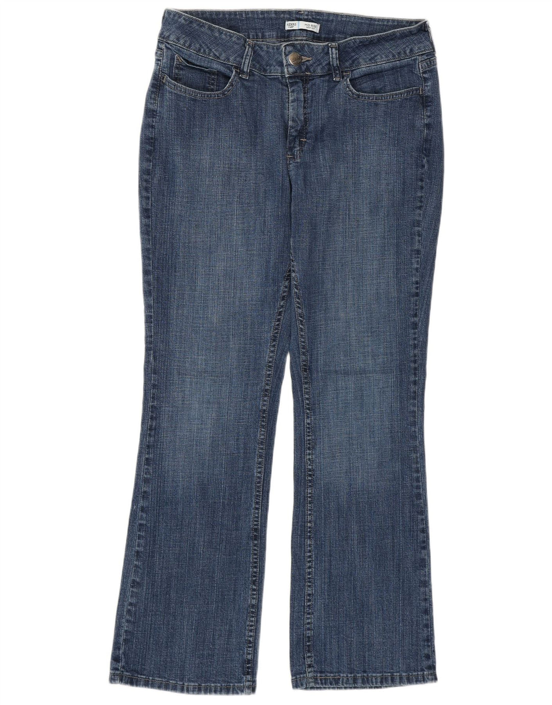 Damskie jeansy Lee Riders Mid Rise Bootcut US 12 Large W32 L28 Niebieskie