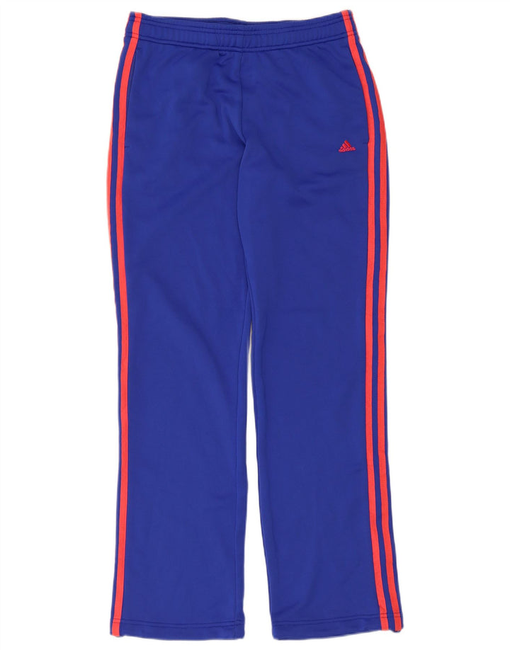 Damskie spodnie dresowe Adidas Climalite UK 8/10, małe, niebieskie, poliestrowe