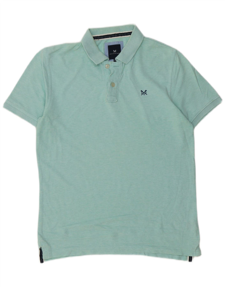 Męska koszulka polo Crew Clothing Średnia zielona bawełna