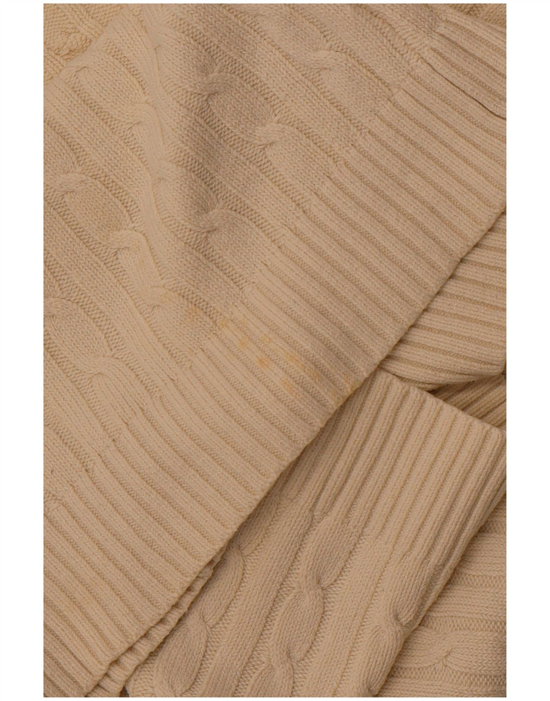 CREW CLOTHING Damski sweter z dekoltem w kształcie litery V, UK 18 XL, bawełniany w kolorze złamanej bieli