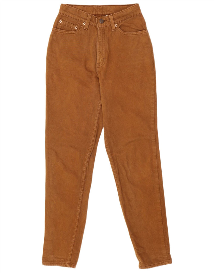 Damskie jeansy LEVI'S 512 Slim, zwężane, średnie W28 L30, brązowa bawełna