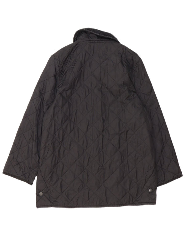 Damska pikowana kurtka Barbour UK 18 XL, czarna, poliamid