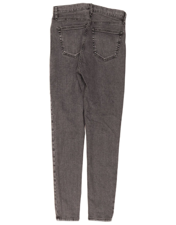 Topshop Damskie Jamie Skinny Jeans UK 12 Medium W30 L29 Szara bawełna