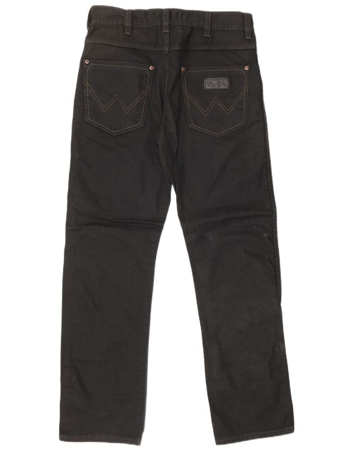 Męskie jeansy WRANGLER Wesley Straight W30 L32, czarne, bawełniane