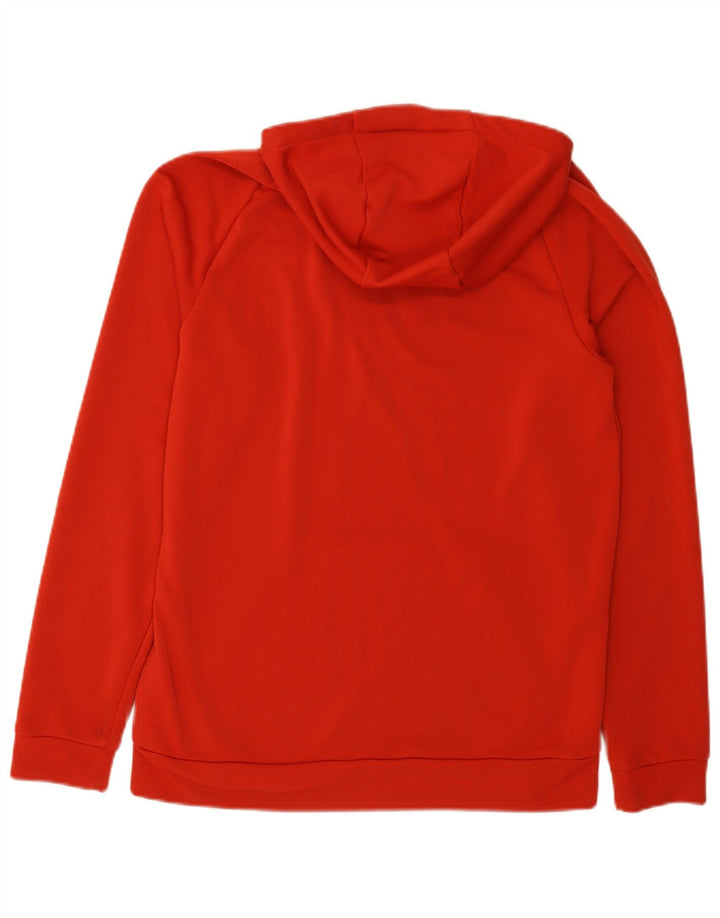 Męska bluza z kapturem Nike Dri Fit Graphic, średni pomarańczowy poliester