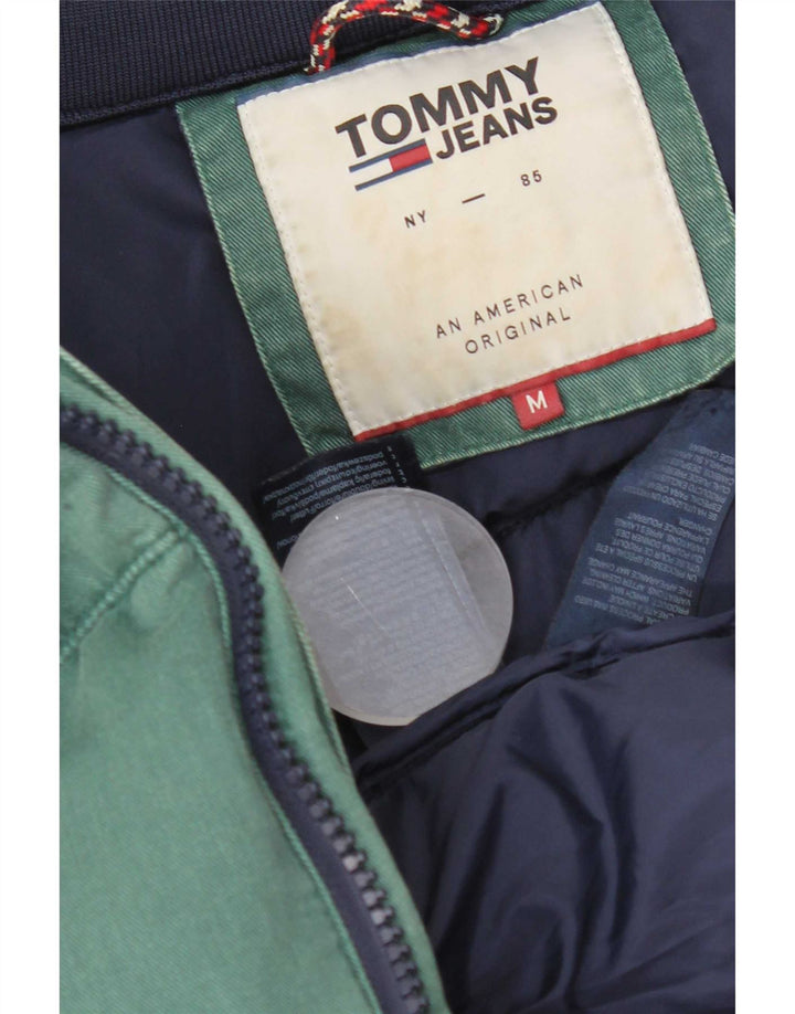 Męska ocieplana kurtka Tommy Hilfiger UK 38, średnia zielona bawełna