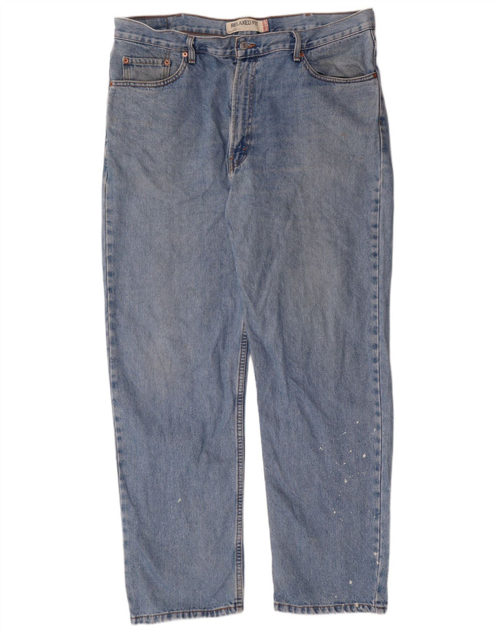 Męskie jeansy LEVI'S 550 o swobodnym kroju W40 L32, niebieska bawełna