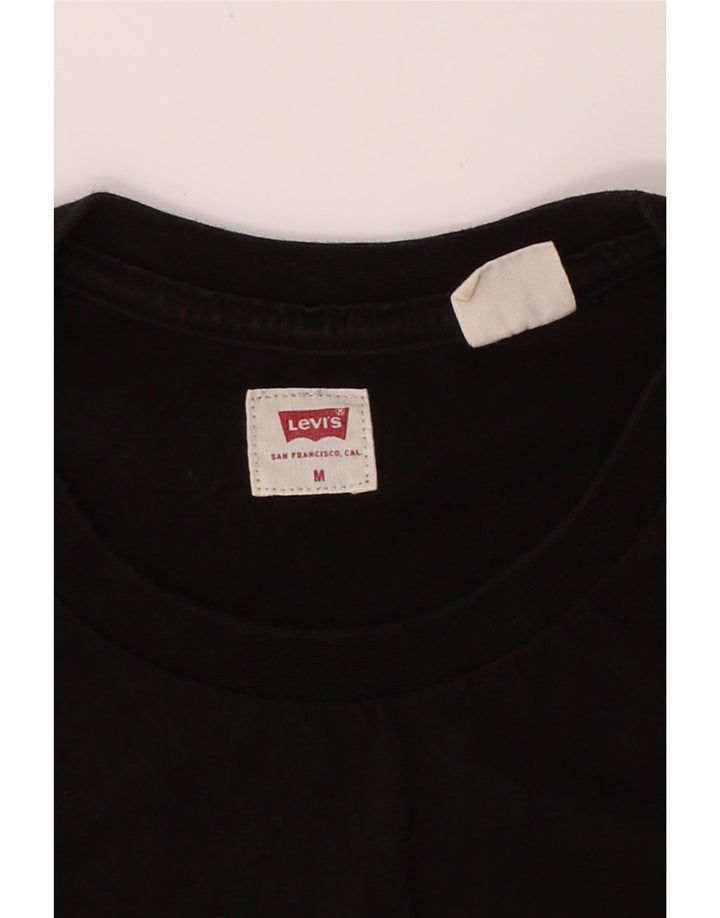 LEVI'S Mens T-Shirt Top Medium Black Cotton Vintage Levi's and Second-Hand Levi's from Messina Hembry 