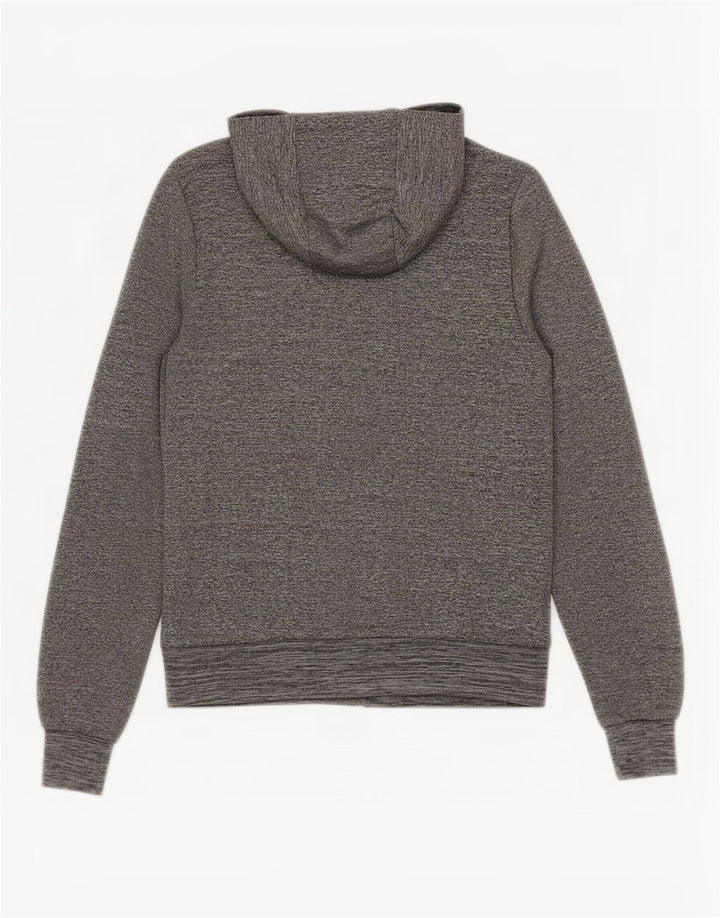 Damski sweter z kapturem i zamkiem Ellesse UK 8, mały, szary poliester z blokami kolorów