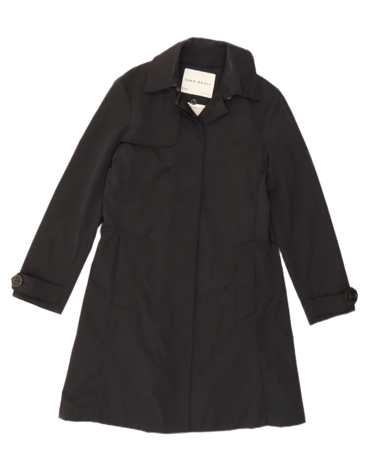 Damski trencz Zara UK 6 XS, czarny nylon