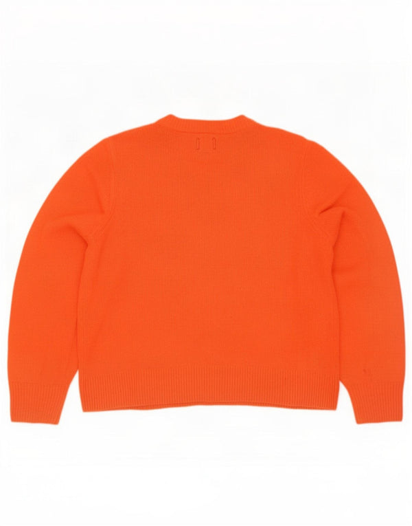 Damski sweter oversize Gap z okrągłym dekoltem, UK 16, duży, pomarańczowy, bawełniany